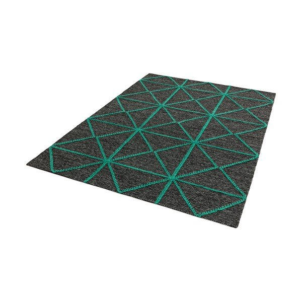 Carpets Prism fekete-zöld szőnyeg, 120 x 170 cm - Asiatic Carpets-image-2