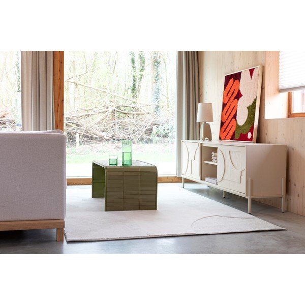 Zöld kerámia dohányzóasztal 47x80 cm Tiles – Zuiver-image-4