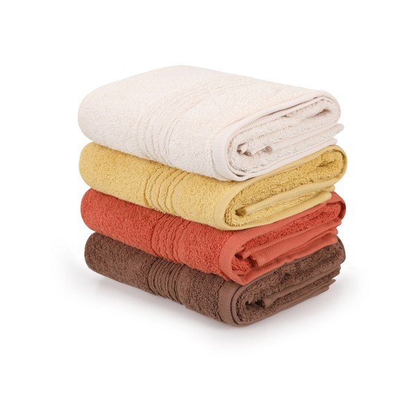 Pamut törölköző szett 4 db-os 50x90 cm Asorti – Foutastic-image-2