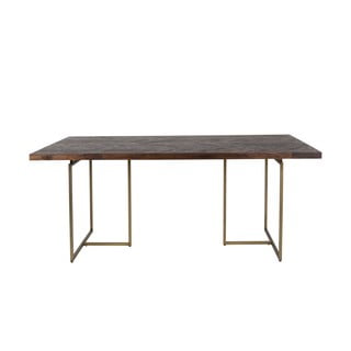 Aron étkezőasztal acél szerkezettel, 180 x 90 cm - Dutchbone