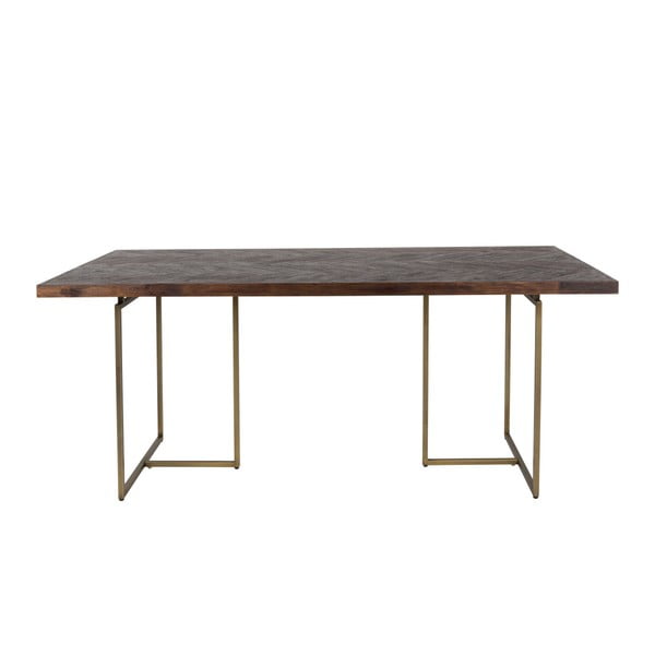Aron étkezőasztal acél szerkezettel, 180 x 90 cm - Dutchbone