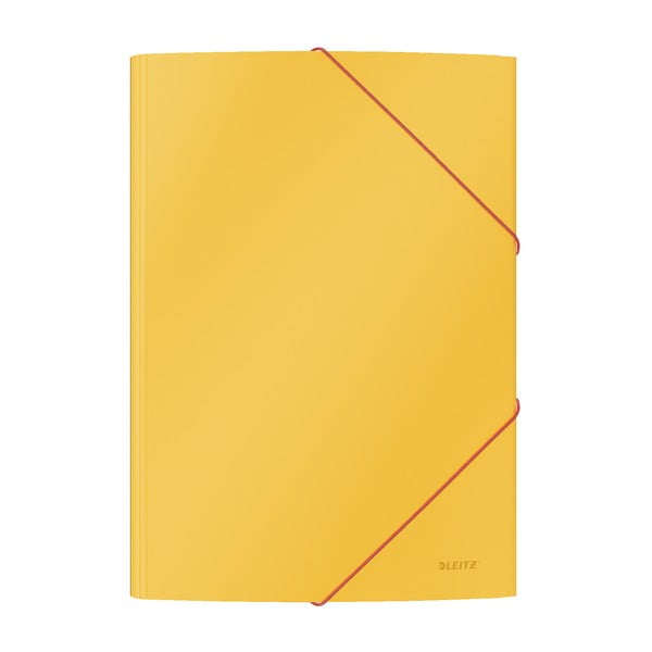 Cosy 10 db sárga irodai mappa, puha felület, A4 - Cozy