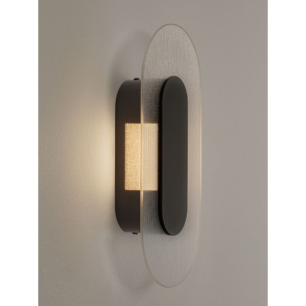 Matt fekete fém LED fali lámpa Vetrio – Nova Luce-image-1