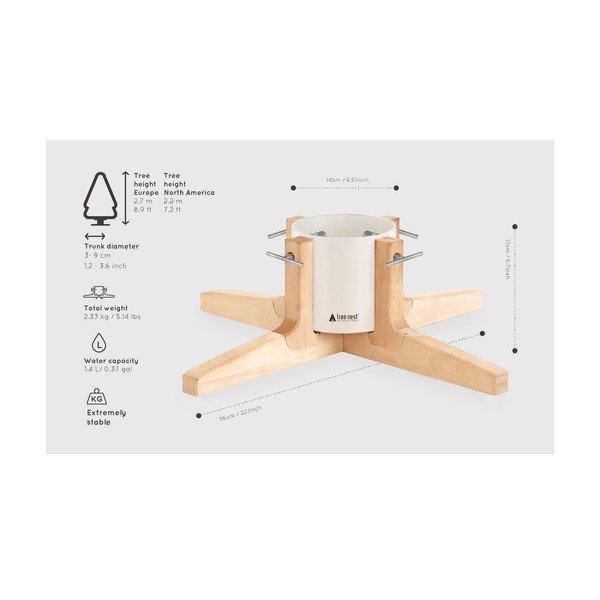 Rustic karácsonyfatalp - Tree Nest-image-2