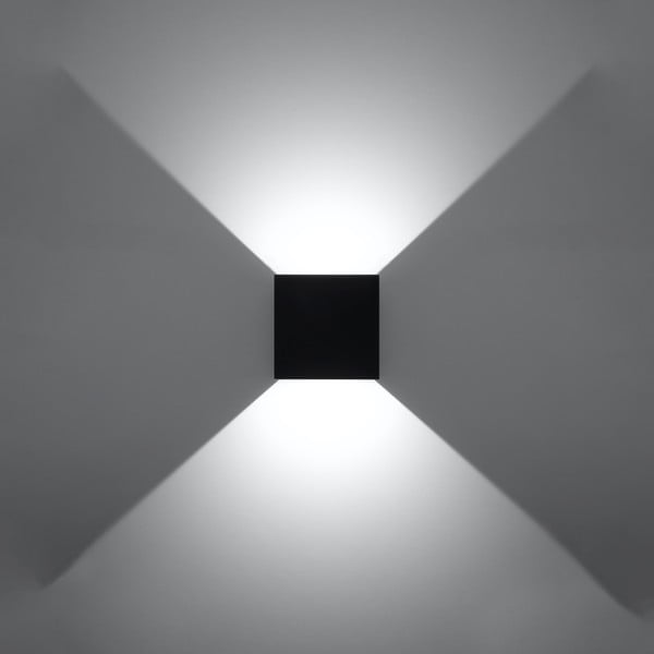 Fekete LED fali lámpa Pinio – Sollux-image-3