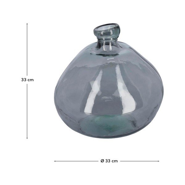Kék újrahasznosított üveg váza (magasság 33 cm) Brenna – Kave Home-image-4