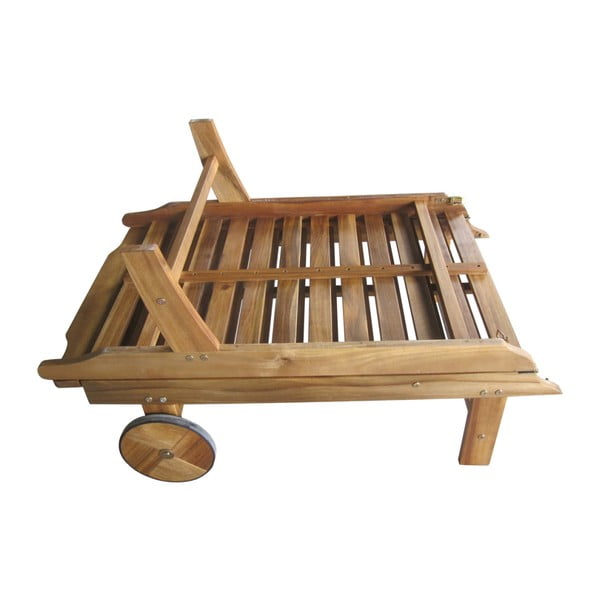 Palm Springs összecsukható eukaliptuszfa napozóágy - Garden Pleasure-image-3