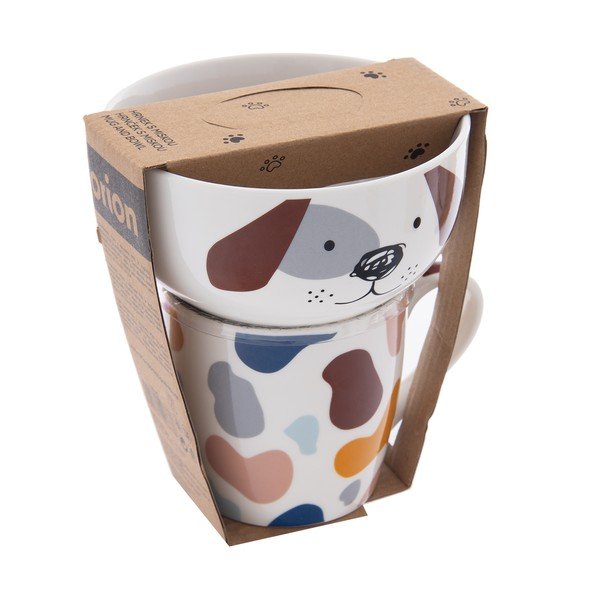 Porcelán bögre és tálka szett 2 db-os 350 ml – Orion-image-4