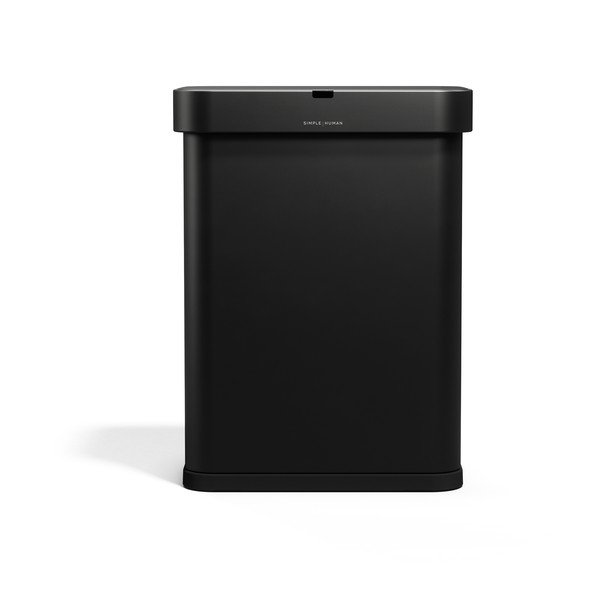 Fekete acél érintésmentes szemetes 58 l Sensor – simplehuman-image-2