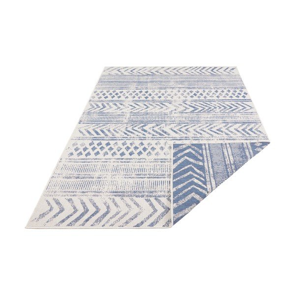Biri kék-krémszínű kültéri szőnyeg, 200 x 290 cm - NORTHRUGS-image-4