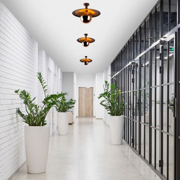 Rézszínű mennyezeti lámpa fém búrával ø 48 cm Kurt – Opviq lights-image-3