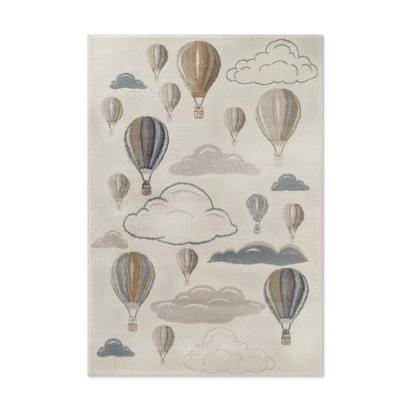 Krémszínű gyerek szőnyeg 160x235 cm Hot Air Balloon – Hanse Home