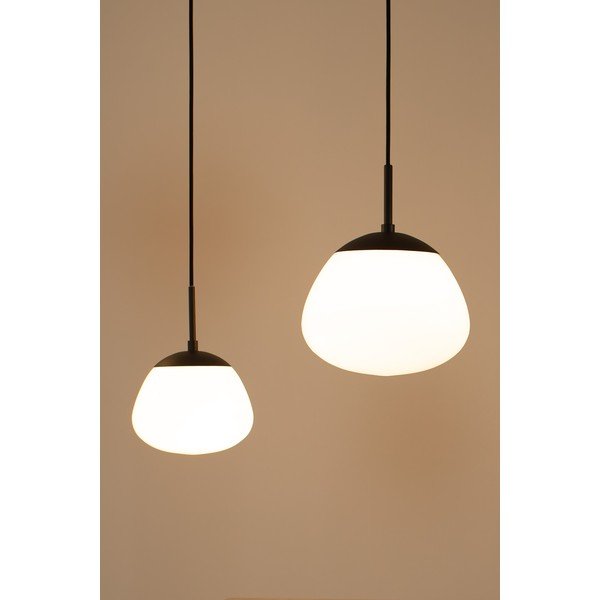 Fekete-fehér függőlámpa üveg búrával ø 18 cm Rise – Markslöjd-image-2