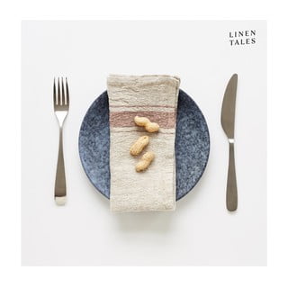 Len szalvéta szett 2 db-os Beige Stripe Vintage – Linen Tales