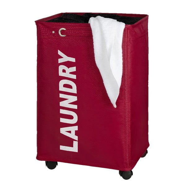 Quadro piros szennyeskosár, 79,2 l - Wenko-image-1