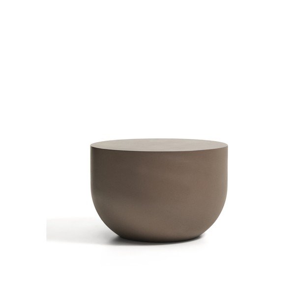 Beton kerek kerti dohányzóasztal ø 60 cm Garbet – Kave Home