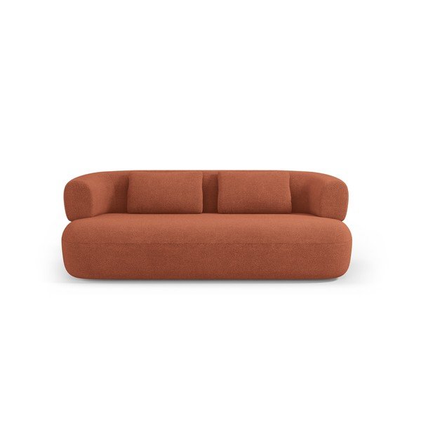 Terrakotta színű buklé kanapé 178 cm Jenny – Micadoni -image-2