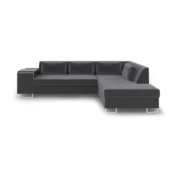 San Antonio sötétszürke kinyitható kanapé, jobb oldali - Cosmopolitan Design