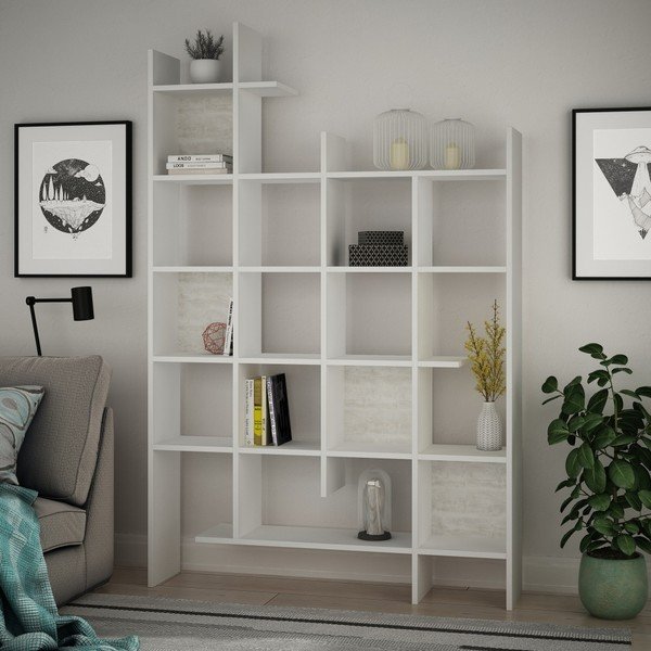 Manco White fehér könyvespolc-image-1