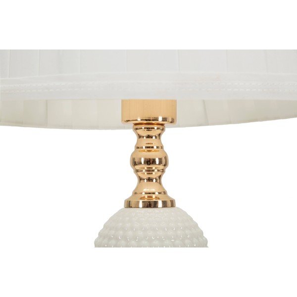 Fehér asztali lámpa textil búrával (magasság 40 cm) Napoli – Mauro Ferretti-image-2