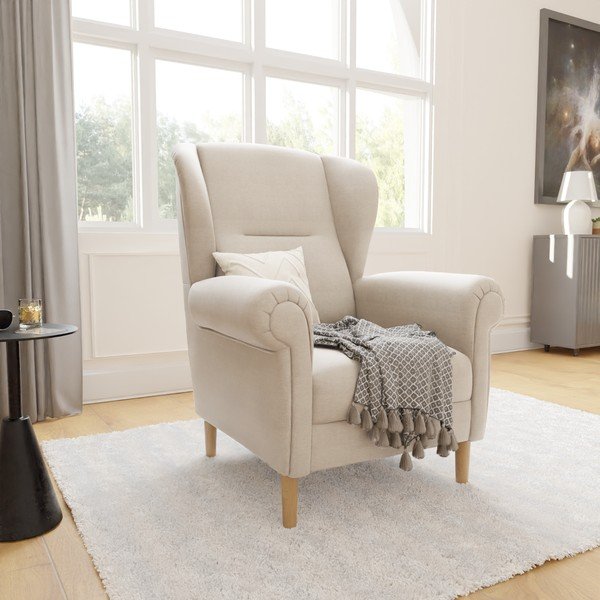 Bézs füles fotel Swan – Ropez-image-3