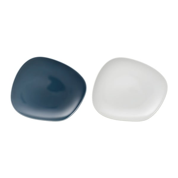 2 db kék-fehér porcelán tányér - Like by Villeroy & Boch Group