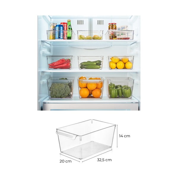 Műanyag hűtőszekrény rendszerező szett 3 db-os – Hermia-image-2