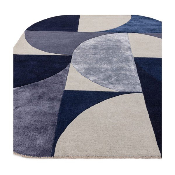 Sötétkék gyapjú szőnyeg 160x230 cm Indigo – Asiatic Carpets-image-3
