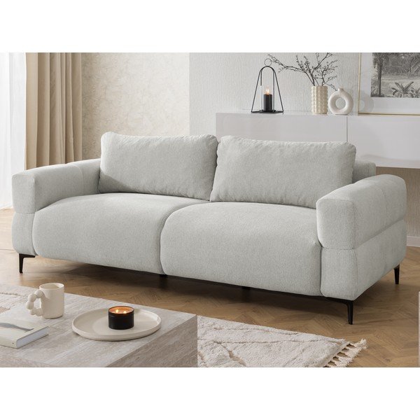 Világosszürke kanapé 217 cm Helio – Ropez-image-3
