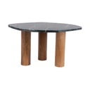 Tárolóasztal márvány dekoros asztallappal 50x75 cm Organic   – Leitmotiv