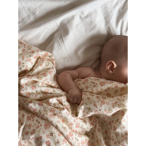 Bézs bio pamut gyerek ágyneműhuzat babaágyhoz 70x100 cm Augusta – Cam Cam Copenhagen-image-3