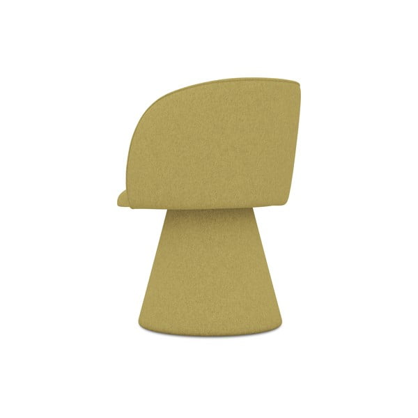 Sárga kárpitozott étkezőfotel Maia – Makamii-image-3