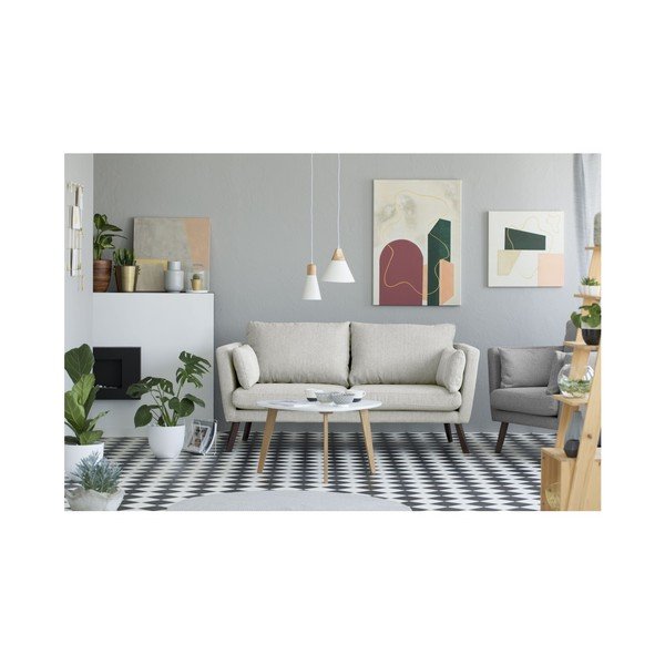 Elena világosbézs háromszemélyes kanapé - Mazzini Sofas-image-3