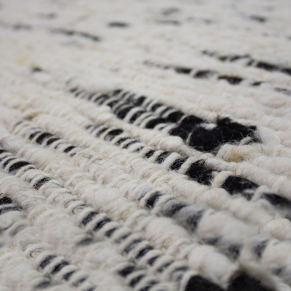 Szürke-elefántcsont színű kézi szövésű gyapjú szőnyeg 140x200 cm Ellsa  – Flair Rugs-image-3