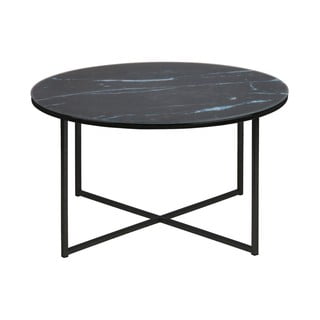 Alisma fekete dohányzóasztal, ⌀ 80 cm - Actona