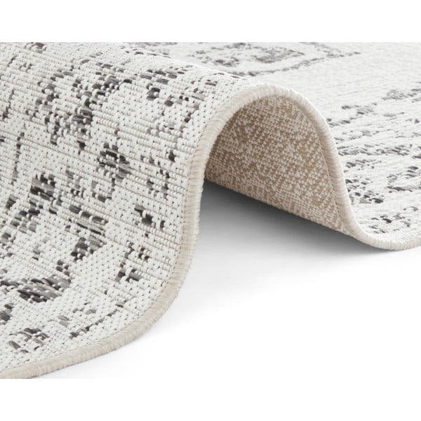 Tilos szürke-krémszínű kültéri szőnyeg, 80 x 150 cm - NORTHRUGS-image-2