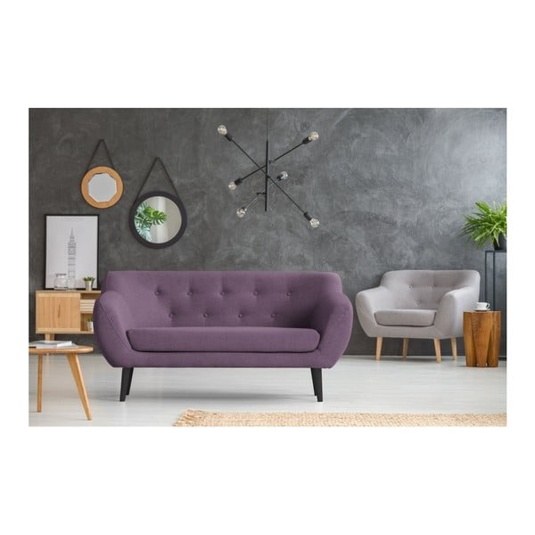 Piemont lila kanapé, 158 cm - Mazzini Sofas-image-4