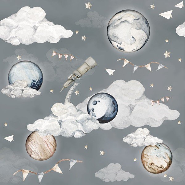 Gyerek tapéta 100x280 cm Magic Planets – Dekornik