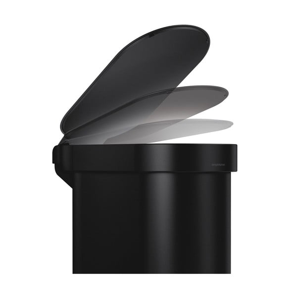 Acél pedálos szemetes 45 l Slim – simplehuman-image-3