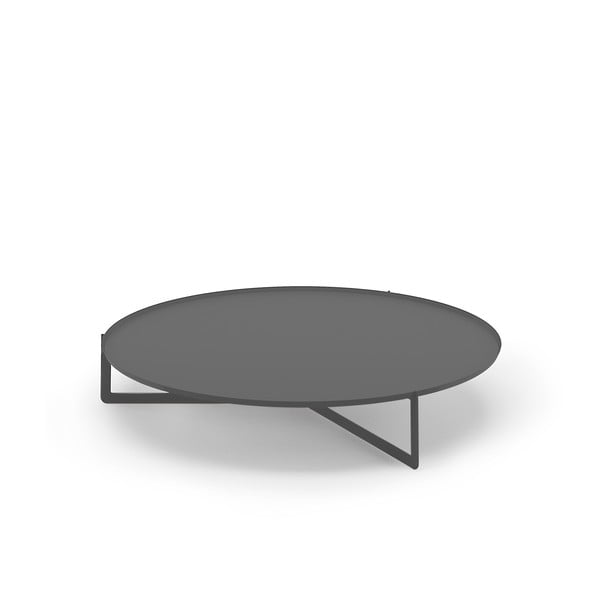 Round sötétszürke dohányzóasztal, Ø 120 cm - MEME Design