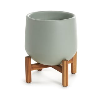 Zöld virágtartó állvány, magasság 36 cm - Kave Home