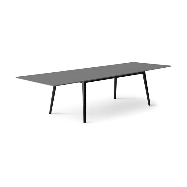 Fekete-antracitszürke bővíthető étkezőasztal 100x210 cm Meza – Hammel Furniture-image-1