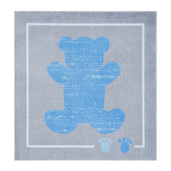 Teddy kék-szürke gyerekszőnyeg, 100 x 100 cm - Zala Living