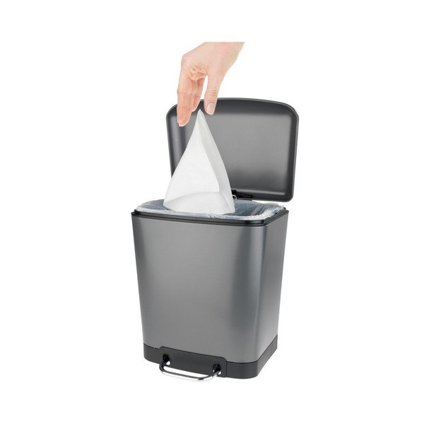 Studio szürke pedálos szemetes, 6 l - Wenko-image-2