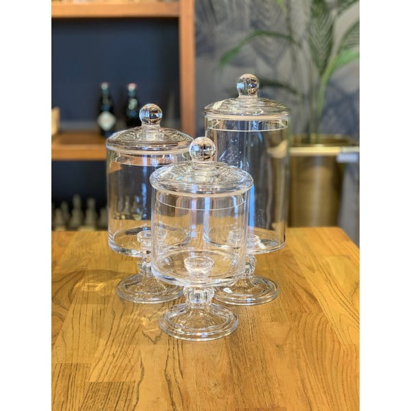 Camaya talpas üvegdoboz, magasság 25 cm - Mia-image-1