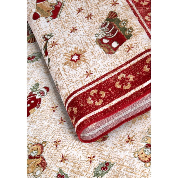 Piros pamutkeverék szőnyeg karácsonyi mintával 160x230 cm Toy's Delight Red Christmas – Villeroy&Boch-image-4