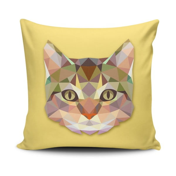 Cushion Love Cat pamut keverék párnahuzat, 45 x 45 cm