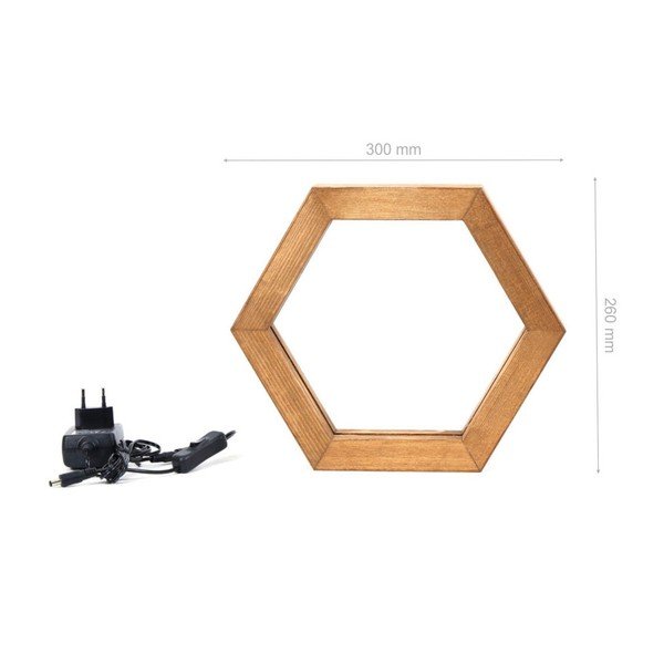 Honeybee asztali lámpa fából-image-2