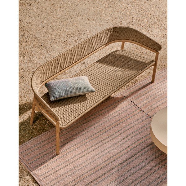 Bézs-natúr színű akácfa kerti kanapé Arinella – Kave Home-image-2
