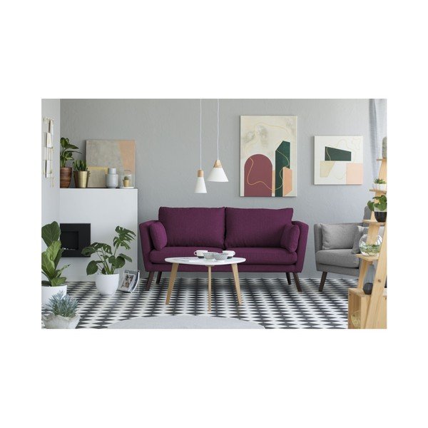 Elena lila háromszemélyes kanapé - Mazzini Sofas-image-3